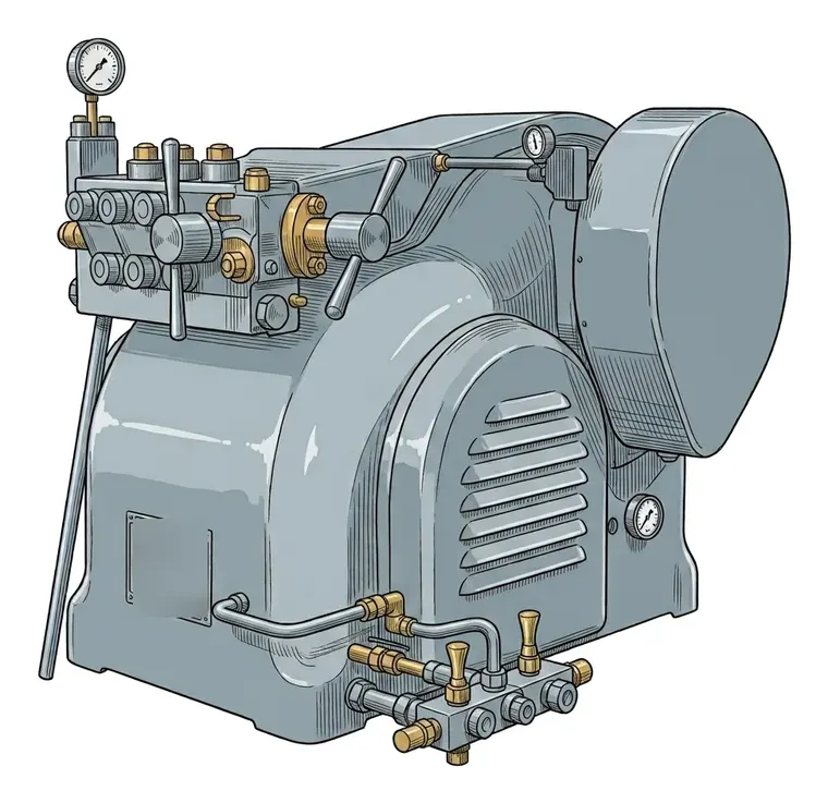 Gaulin K homogeniser, illustration