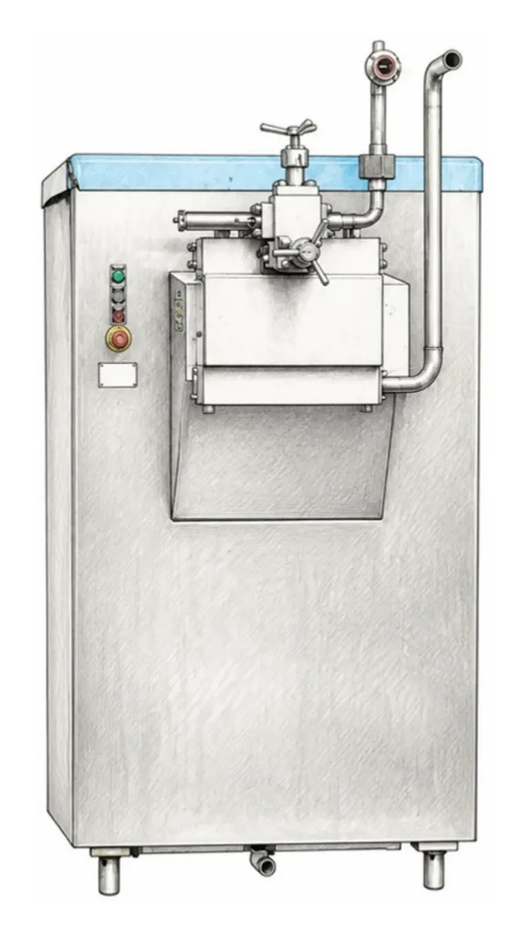 Rannie Blue Top homogeniser, illustration