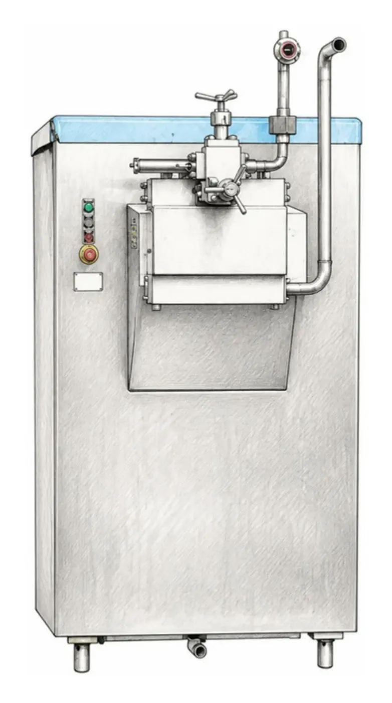 Rannie Blue Top homogeniser, illustration